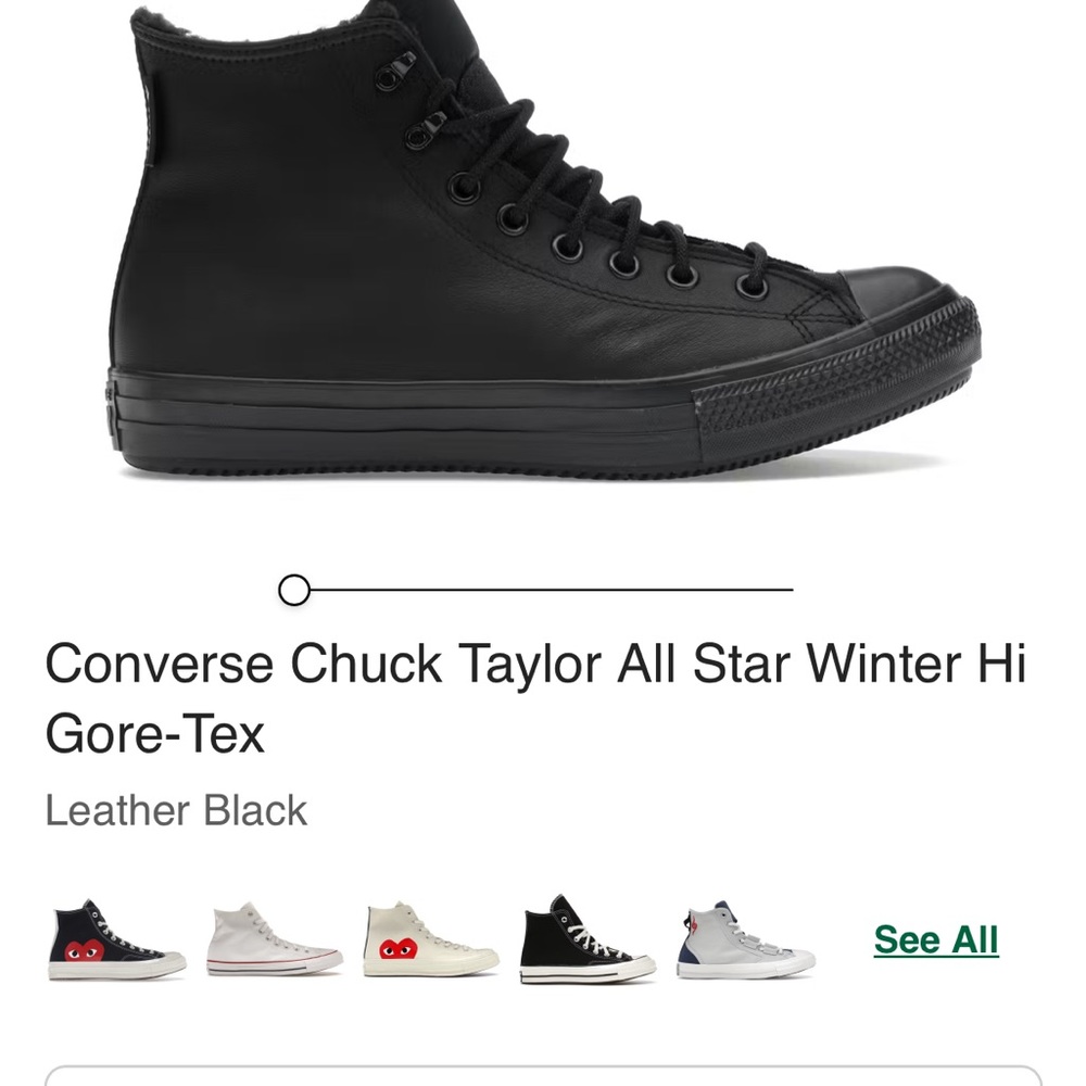 Converse Chuck Taylor All Star Hi Leather Black Sneakers